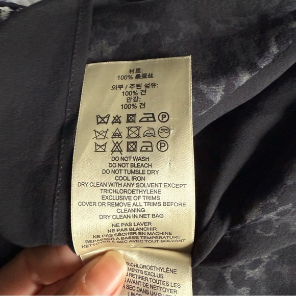 Burberry Brit 100% silk printed dress size small - Picture 9 of 16